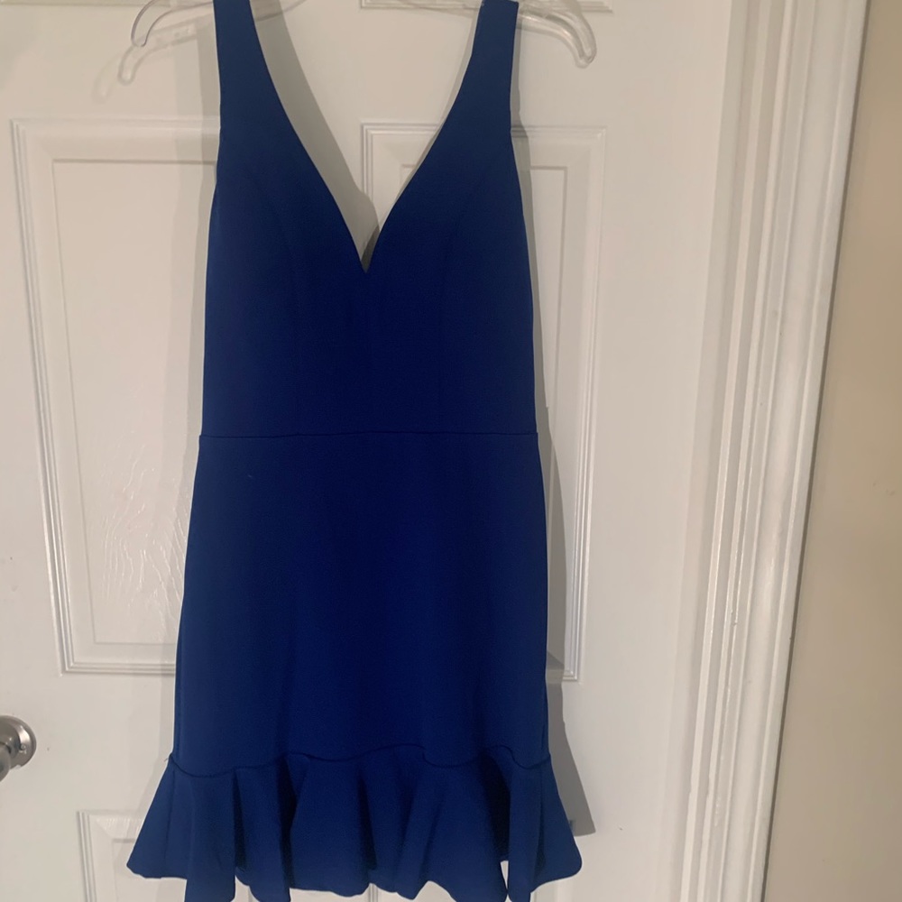 Royal blue evening dress